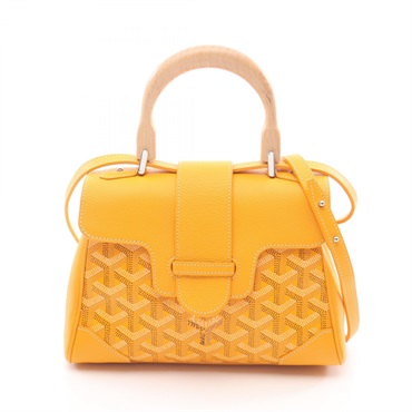 GOYARD Saigon Mini Crossbody Handbag SAIGONMINTY08CL08P canvas leather Yellow