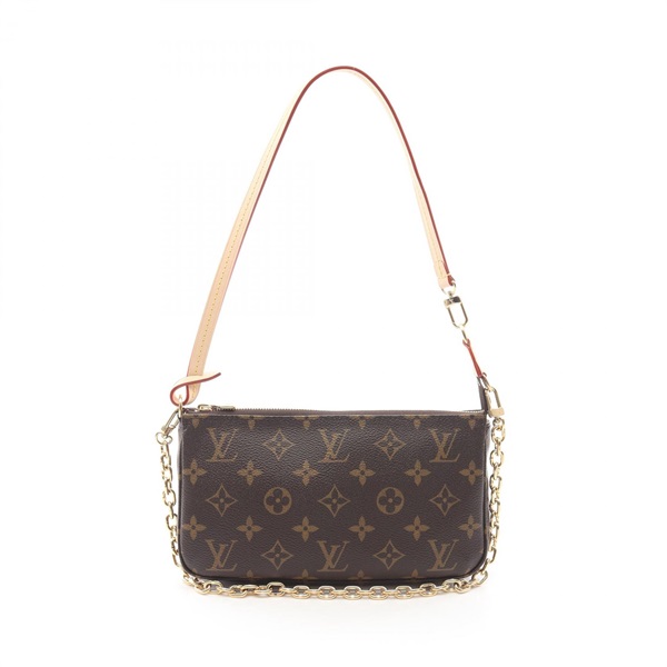 LOUIS VUITTON Pochette Accessoires Chain Shoulder Handbag Pouch M82766 Used LV