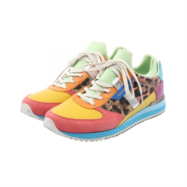 DOLCE & GABBANA Sneakers Shoes #40 C00325 leather Fabric Multicolor Used Women
