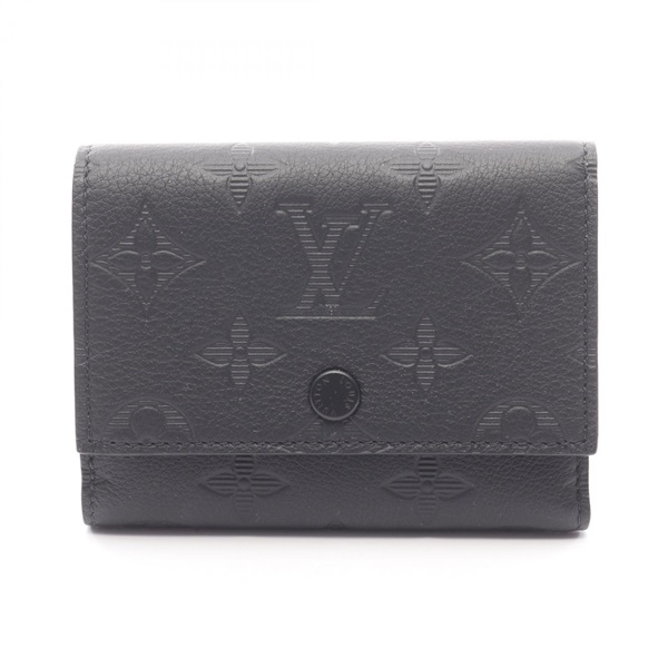 LOUIS VUITTON Victor Wallet Tri-fold purse M12635 Monogram Shadow Noir used LV