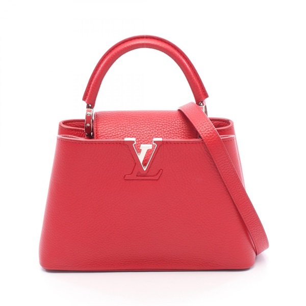 LOUIS VUITTON Capucines BB Shoulder Crossbody Handbag M94754 leather Ruby Used