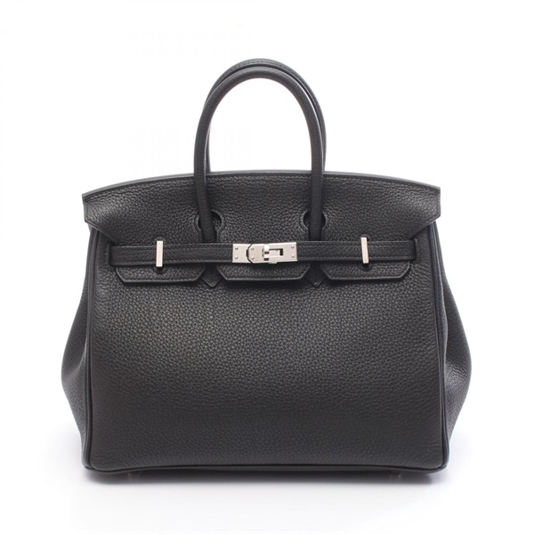 HERMES Birkin 25 Handbag X Togo leather Black SHW Used Women