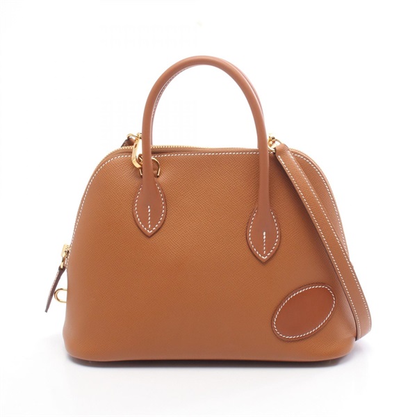 HERMES Bolide 1923 25 En Desordre shoulder Handbag U Epsom Swift Tadelakt Gold