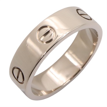 CARTIER Love Ring 18KWG White Gold Used unisex US size 9 #60