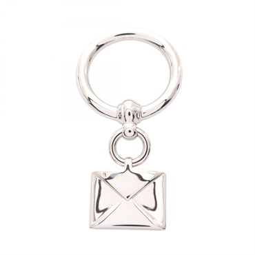 HERMES Envelope Scarf ring metal SHW Used Women