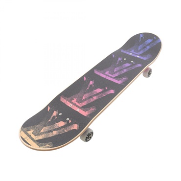 LOUIS VUITTON LV logo Skateboard GI0740 Wood Black Multicolor Used unisex