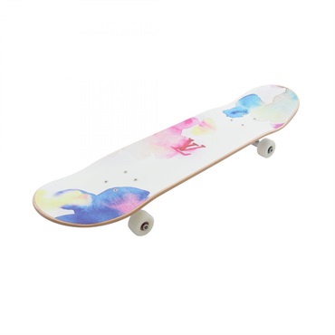 LOUIS VUITTON Monogram Watercolor Skateboard GI0622 Wood White unisex LV