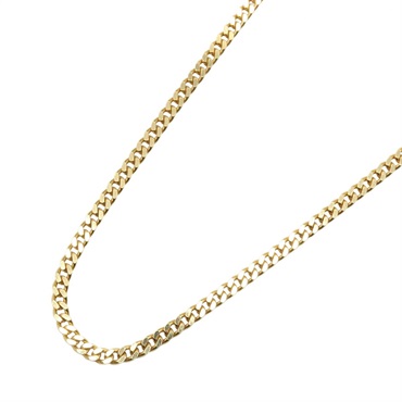 JEWELRY Single 2 side Flat link Chain Necklace 60cm 18KYG Yellow Gold Used Women