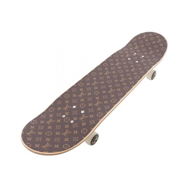 LOUIS VUITTON Monogram Skateboard GI0864 Wood Brown Used unisex LV