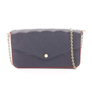 LOUIS VUITTON Pochette Felicie chain Shoulder Bag M64099 Monogram empreinte used