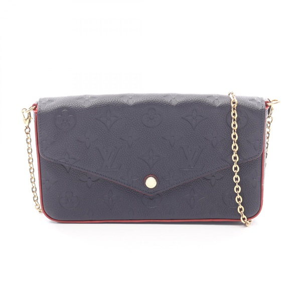 LOUIS VUITTON Pochette Felicie chain Shoulder Bag M64099 Monogram empreinte used