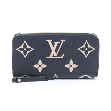 LOUIS VUITTON Zippy Wallet Bicolor Around long purse M80481 Monogram empreinte