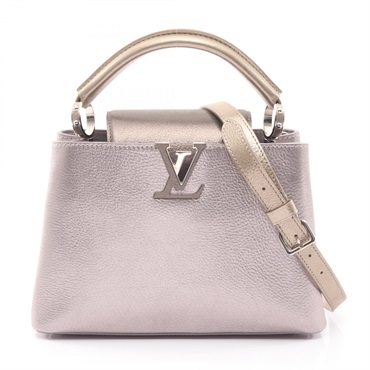 LOUIS VUITTON Capucine BB shoulder crossbody Handbag Taurillon Leather pink used