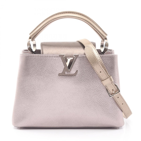 LOUIS VUITTON Capucine BB shoulder crossbody Handbag Taurillon Leather pink used