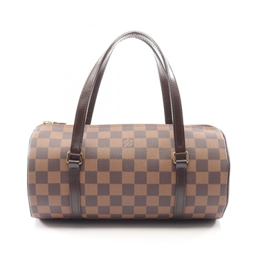 LOUIS VUITTON Papillon 26 Handbag N51304 Damier canvas leather Ebene Used Women