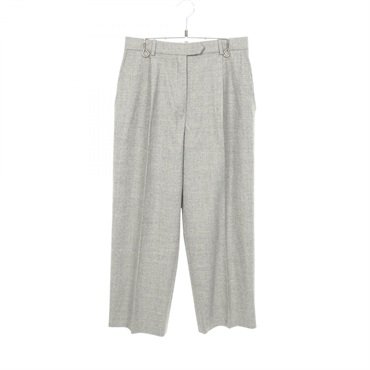 HERMES Pants pantalon #38 pt001 wool Gray Used Women