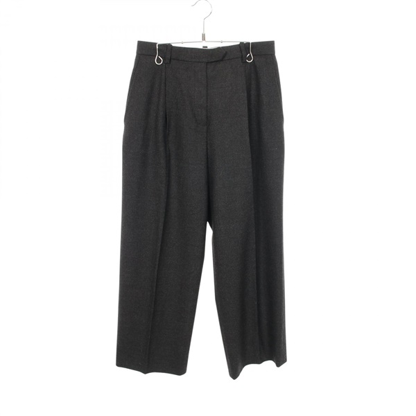HERMES Pants pantalon #38 pt001 wool Black Used Women