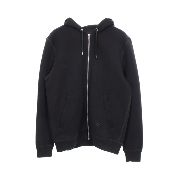 LOUIS VUITTON LV circle logo Hoodie #S RM162Q JUJ HAY42W cotton Black Used mens