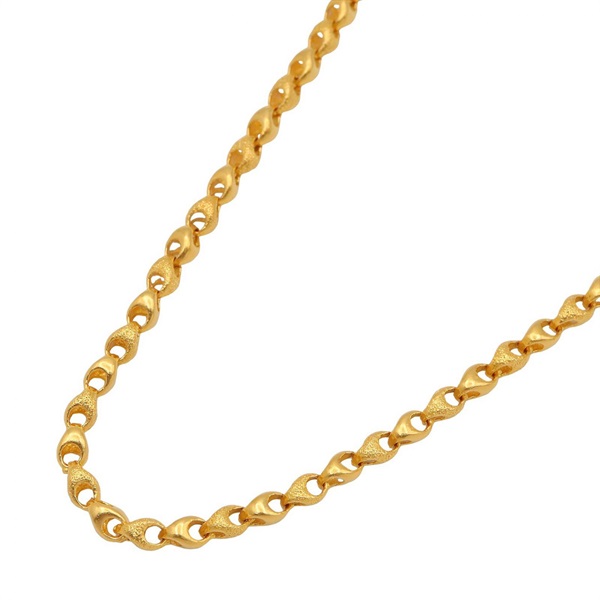 JEWELRY chain Necklace 53cm 27.8g 24KYG Yellow Gold Used
