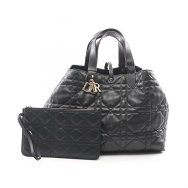Dior Toujours Large Microcannage Tote Bag M2820OSHJ_M900 leather Black Used