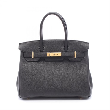 HERMES Birkin 30 Handbag Togo leather Black GHW Women G