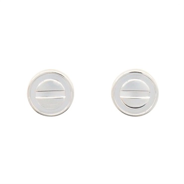 CARTIER Love earring Pierced earrings 18KWG White Gold Used women