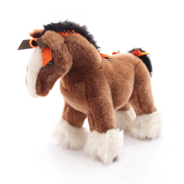 HERMES Hermy Stuffed toy hourse H400085M 00 Suede acrylic Brown Used Women