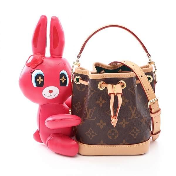 LOUIS VUITTON Sun Yitian Nano Noe Crossbody Handbag M11305 Animogram canvas Used