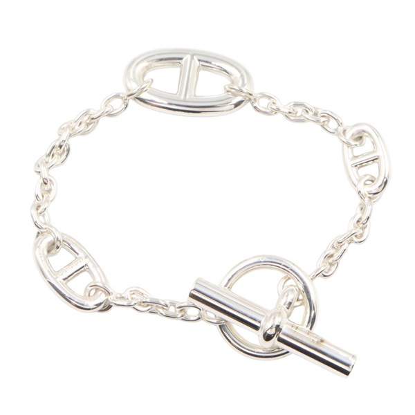 HERMES Chaine d'Ancre Farandole Bracelet Bangle Silver 925 Used Women
