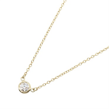 TIFFANY＆CO By the Yard Diamond Necklace Pendant 18KYG Yellow Gold Used Women