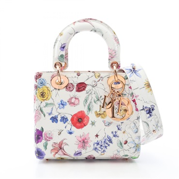 Christian Dior LADY DIOR MY ABCDIOR Small Florilegio Crossbody Handbag leather