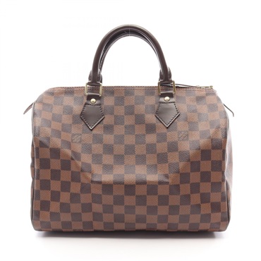 LOUIS VUITTON Speedy 30 Handbag N41531 Damier Ebene canvas leather Used LV