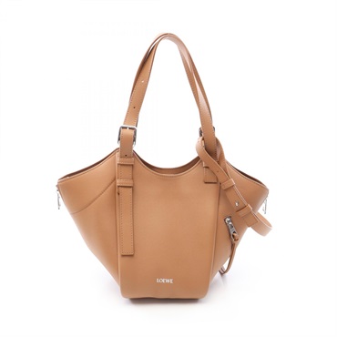 LOEWE Hammock Flip shoulder crossboey Handbag A538HHBX07 Brown Used Women
