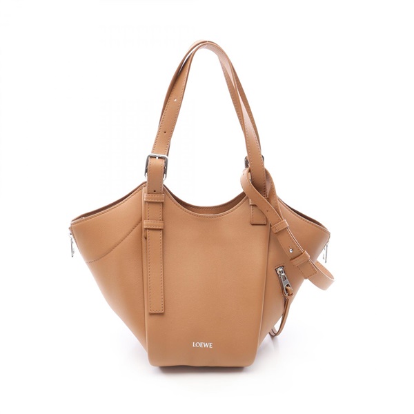 LOEWE Hammock Flip shoulder crossboey Handbag A538HHBX07 Brown Used Women