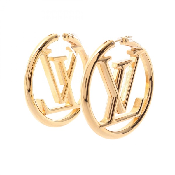 LOUIS VUITTON Boucles d'oreille Hoop Louise Pierced earrings GP Used Women