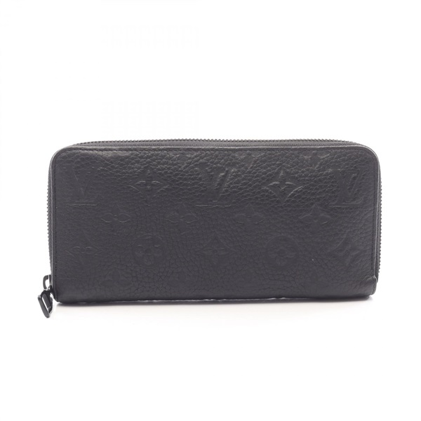 LOUIS VUITTON Zippy around long wallet M11721 Monogram Taurillon leather used LV