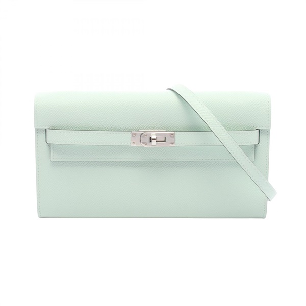 HERMES Kelly to go Shoulder crossbody Bag K Epsom leather Vert Peppermint SHW
