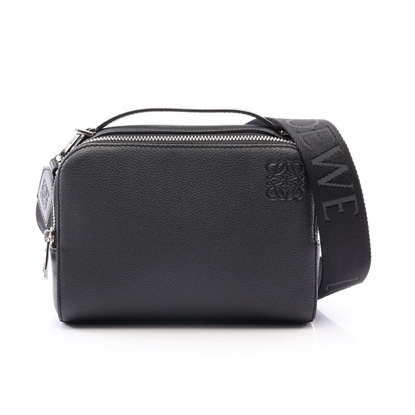 LOEWE Crossbody Camera Bag Shoulder Handbag C660R41X01 leather Black Used mens