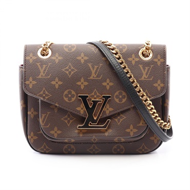 LOUIS VUITTON Passy Chain Shoulder Handbag M45592 Monogram canvas leather Used