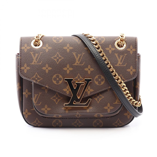 LOUIS VUITTON Passy Chain Shoulder Handbag M45592 Monogram canvas leather Used