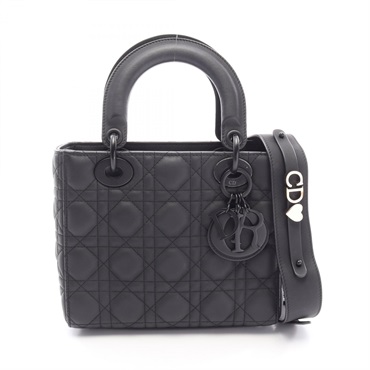 Christian Dior LADY DIOR MY ABCDIOR Small Cannage Handbag M0538SLOI_M989 leather