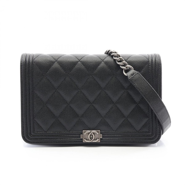CHANEL Boy Chanel Matelasse chain crossbody Shoulder Bag AP1117 leather SHW BK