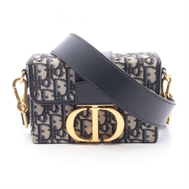 Christian Dior 30 MONTAIGNE Box Oblique Shoulder crossbody Bag canvas leather