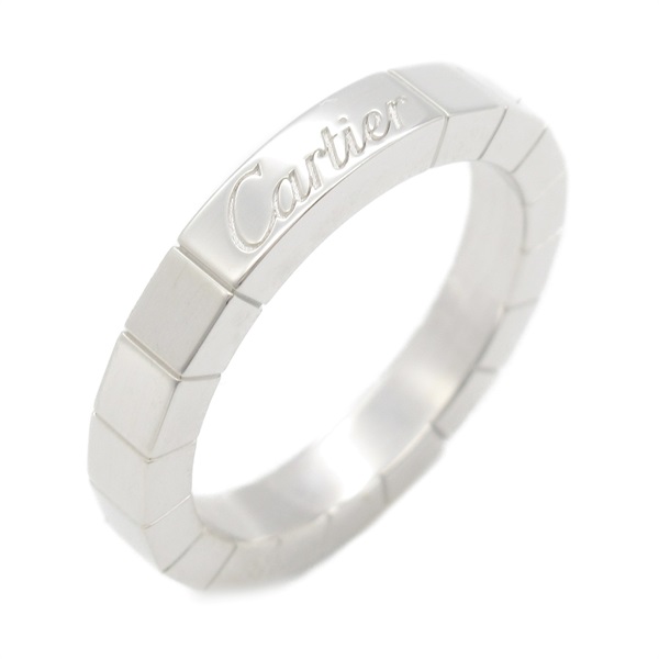 CARTIER Lanieres Ring K18 WG White Gold Silver Used #48 US size #4 1/2