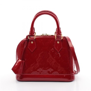 LOUIS VUITTON ALMA BB Hand Crossbody bag M91698 Monogram Vernis leather Used LV