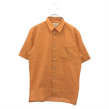 HERMES Short sleeve shirt cotton Brown Used Women size 39