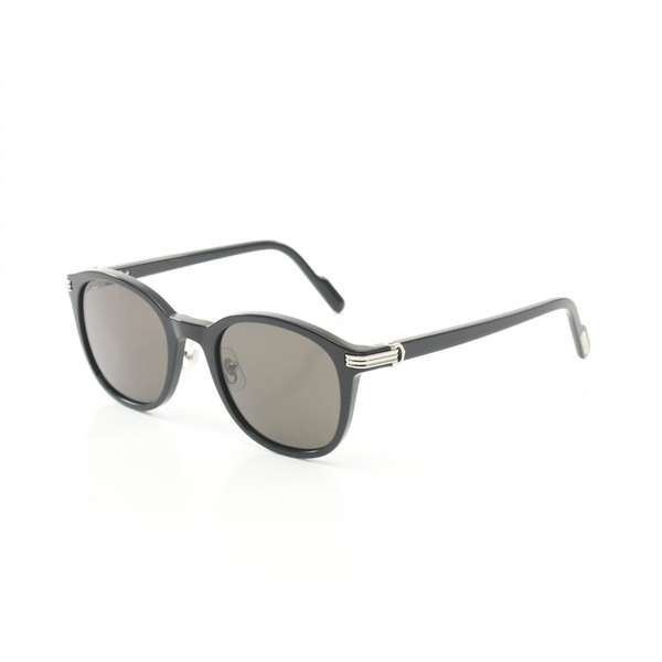CARTIER sunglasses eyewear Plastic Black Used Women