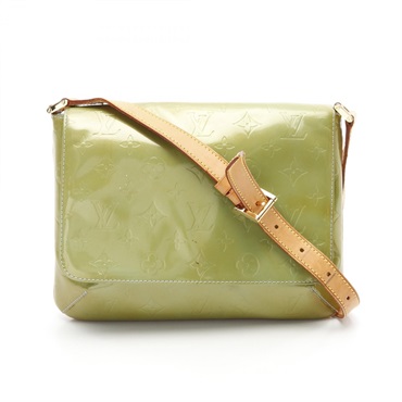 LOUIS VUITTON Thompson Street Shoulder Bag M91009 Vernis Leather Baby Blue Used