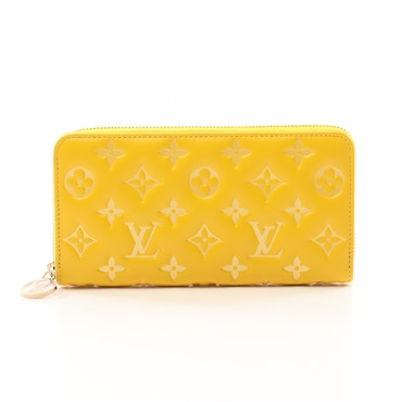 LOUIS VUITTON Zippy Around long wallet M13699 Monogram leather Yellow used LV