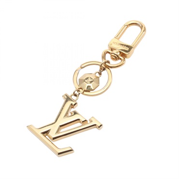 LOUIS VUITTON Porte cles LV facettes key ring chain M65216 Gold Plated Used